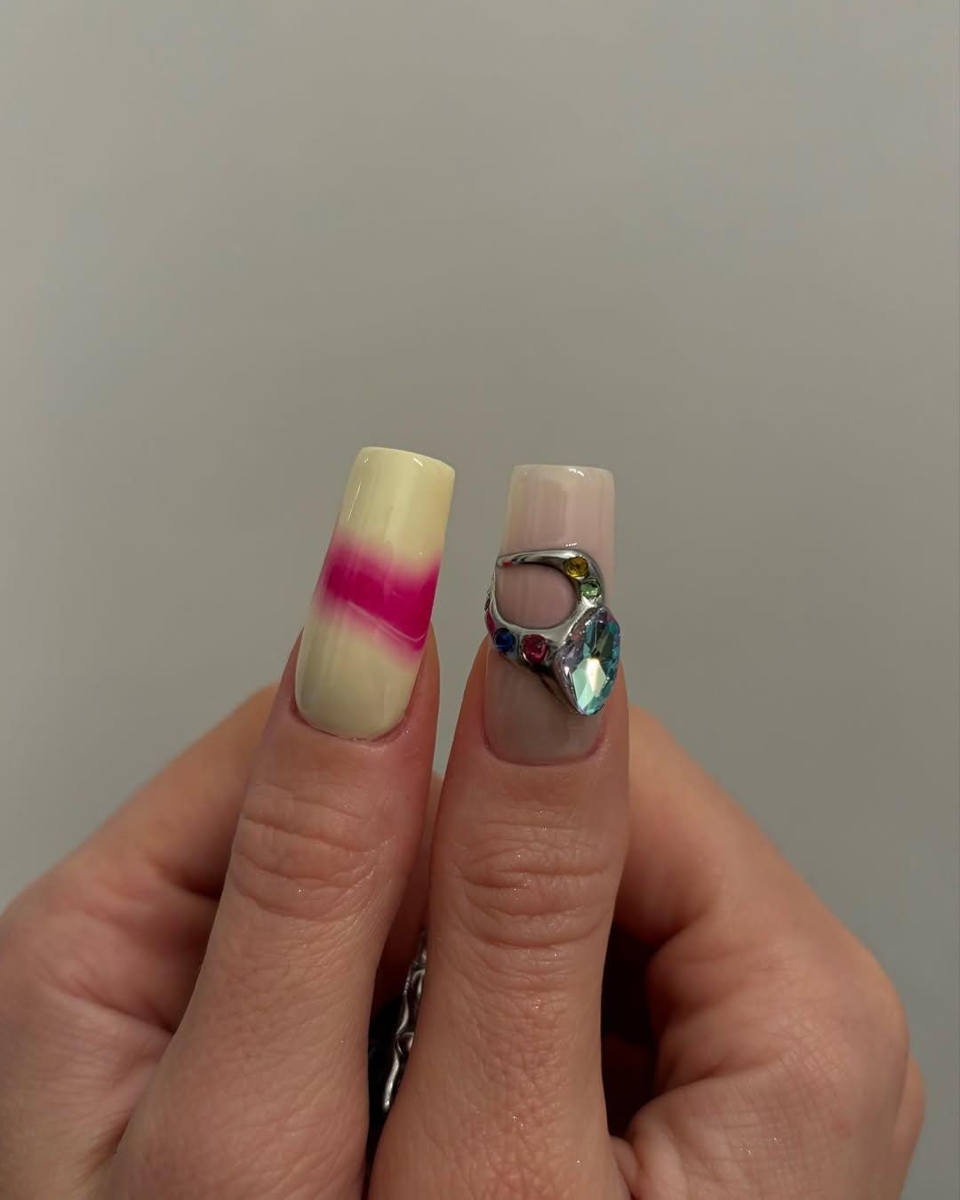 3D Tropical Fruit Paradise Press On Nail Set