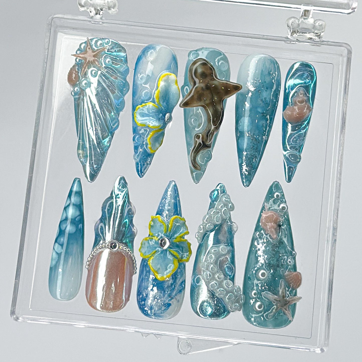 Deep Sea Sirencore 3D Octopus Press-On Nails