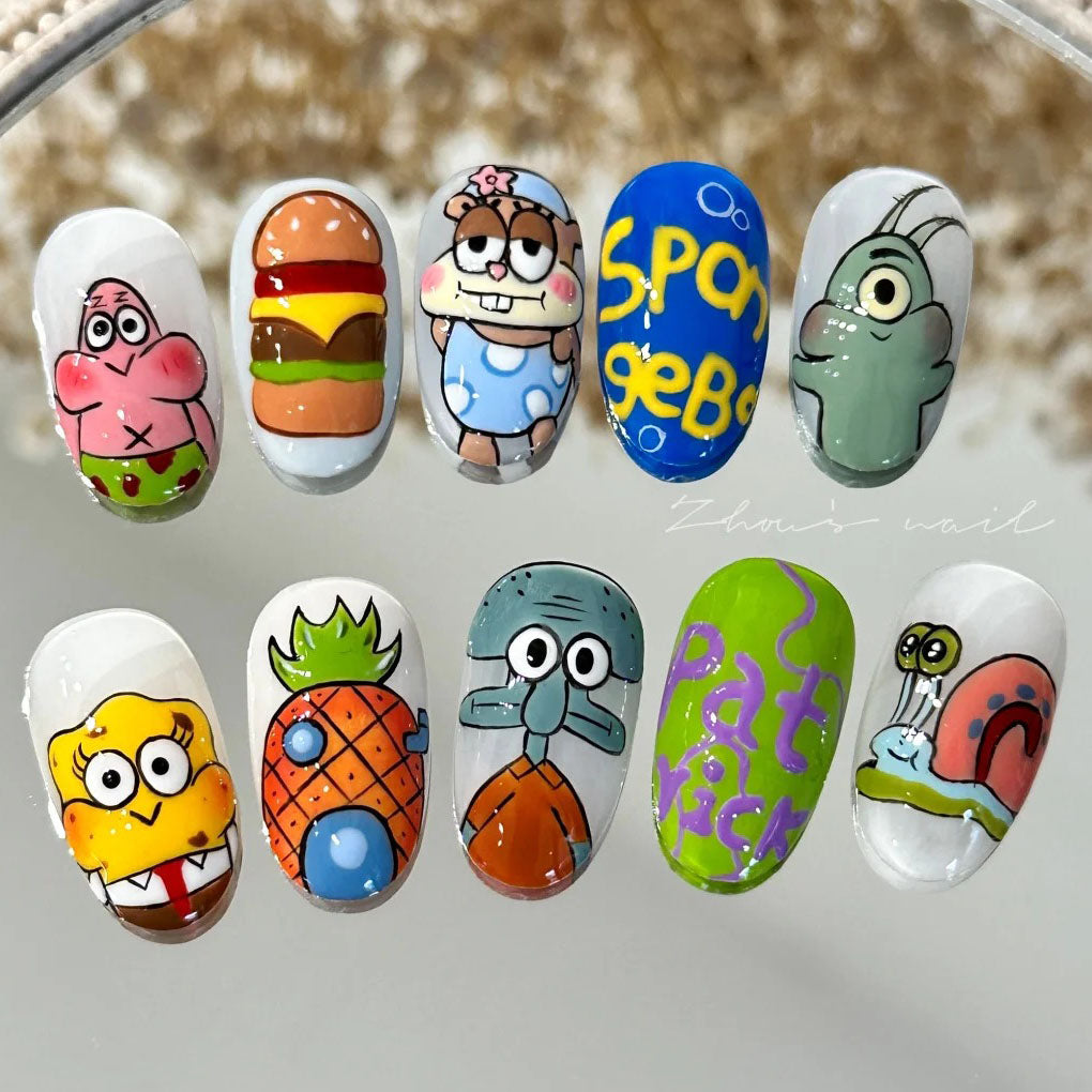 SpongeBob Fun Press On Nails