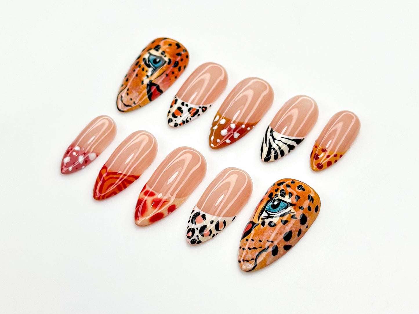 Wild Leopard Print Press On Nail Set