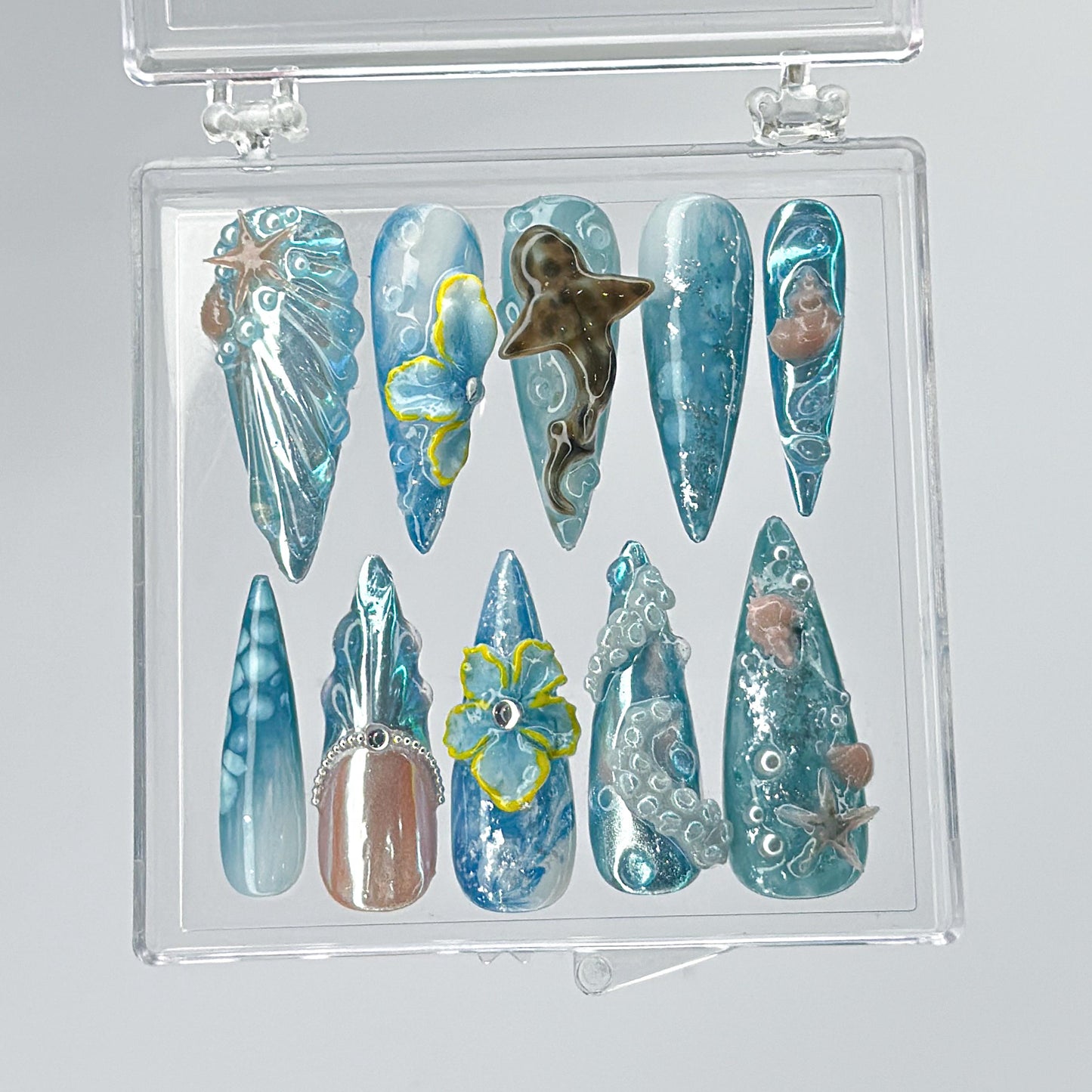 Deep Sea Sirencore 3D Octopus Press-On Nails