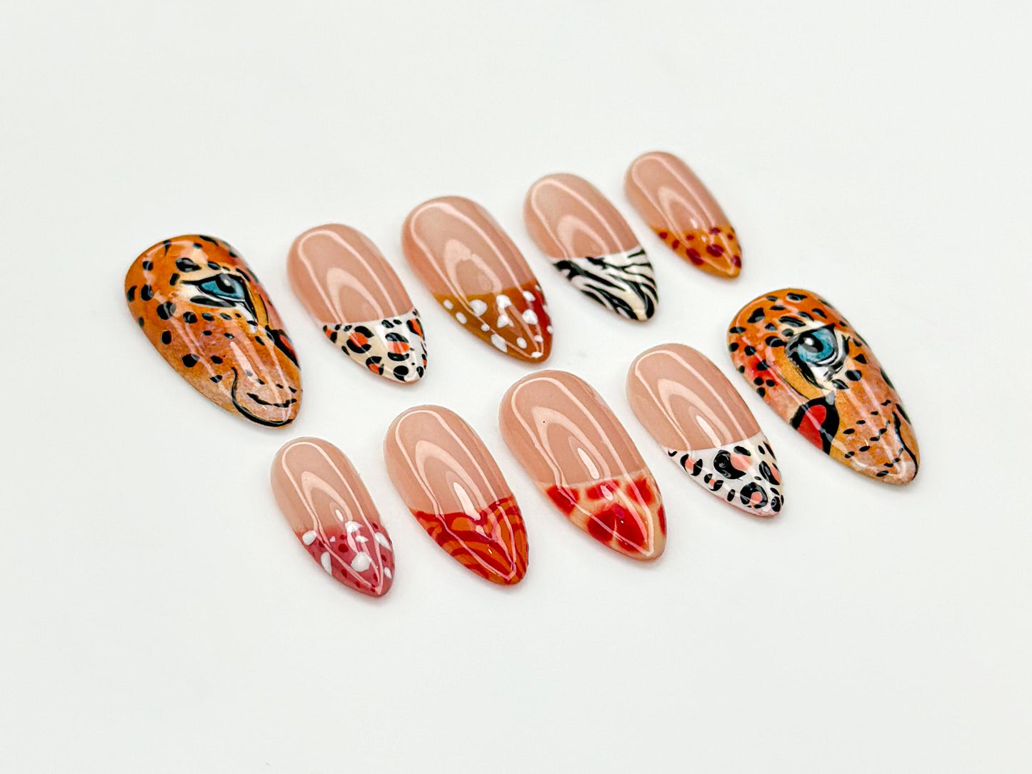 Wild Leopard Print Press On Nail Set