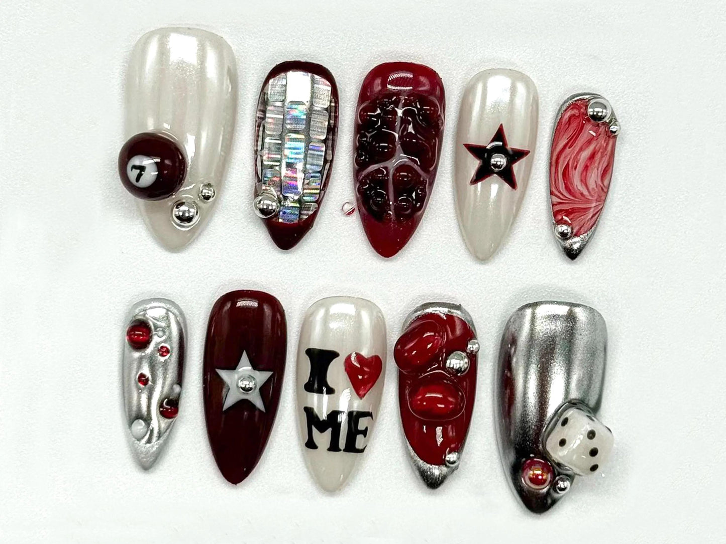 Vegas Glam Custom Press On Nails
