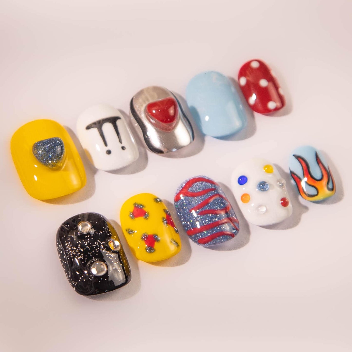 G-Dragon Inspired Luxury Press-On Nails with Bold Flair.