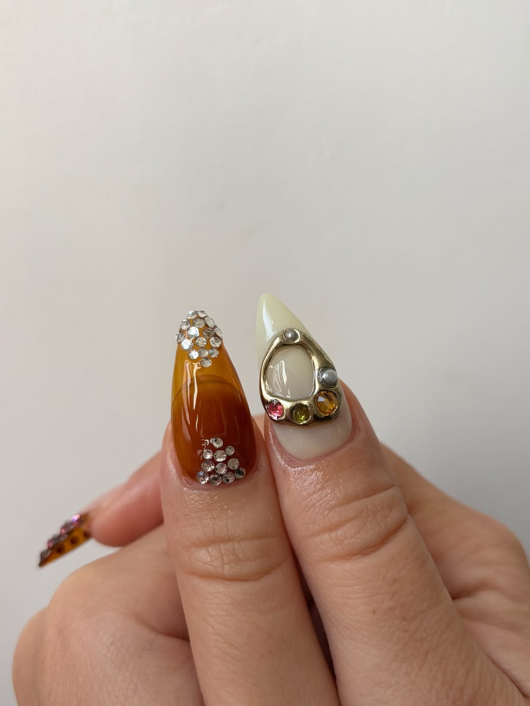 Avant-Garde 3D Colorful Press-On Nails with Bold Artistic Texture