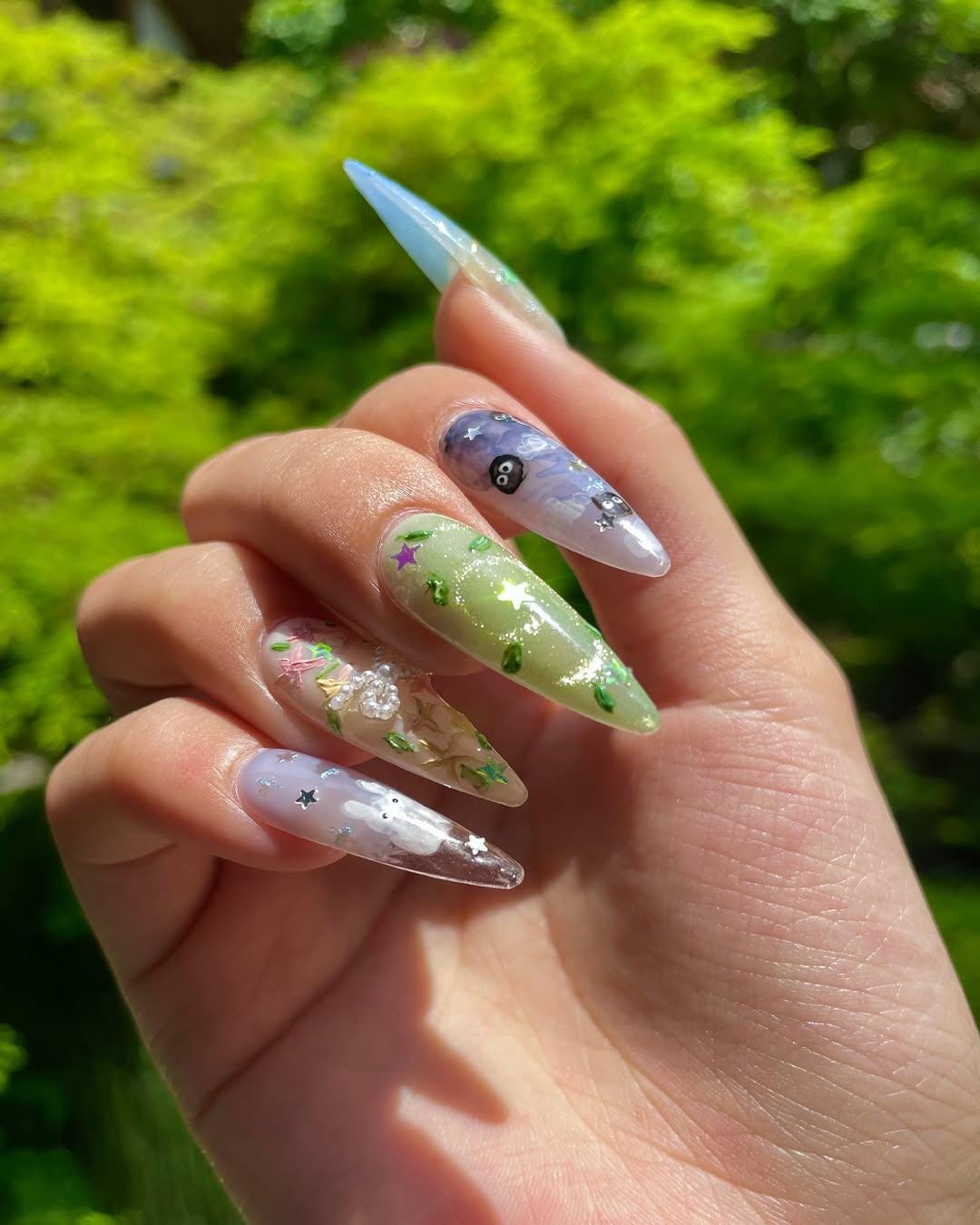 Studio Ghibli Press-On Nails with Magical Whimsy