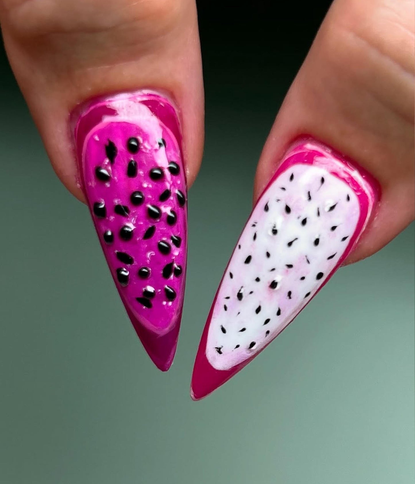 3D Tropical Fruit Pop Press On Nail Set