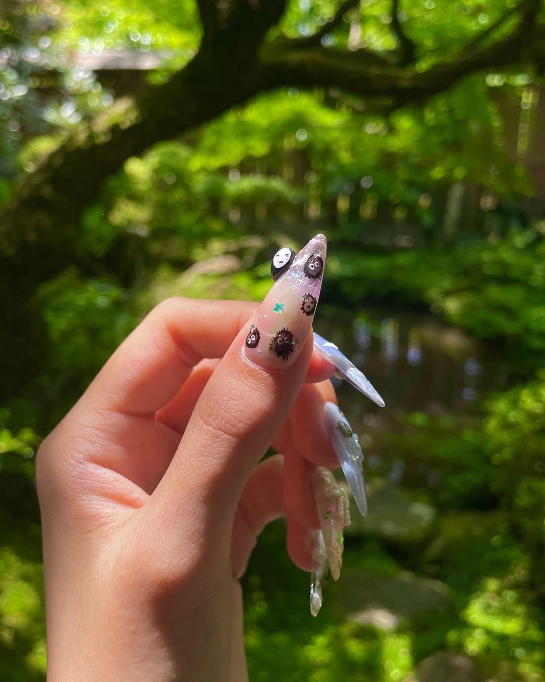 Studio Ghibli Press-On Nails with Magical Whimsy