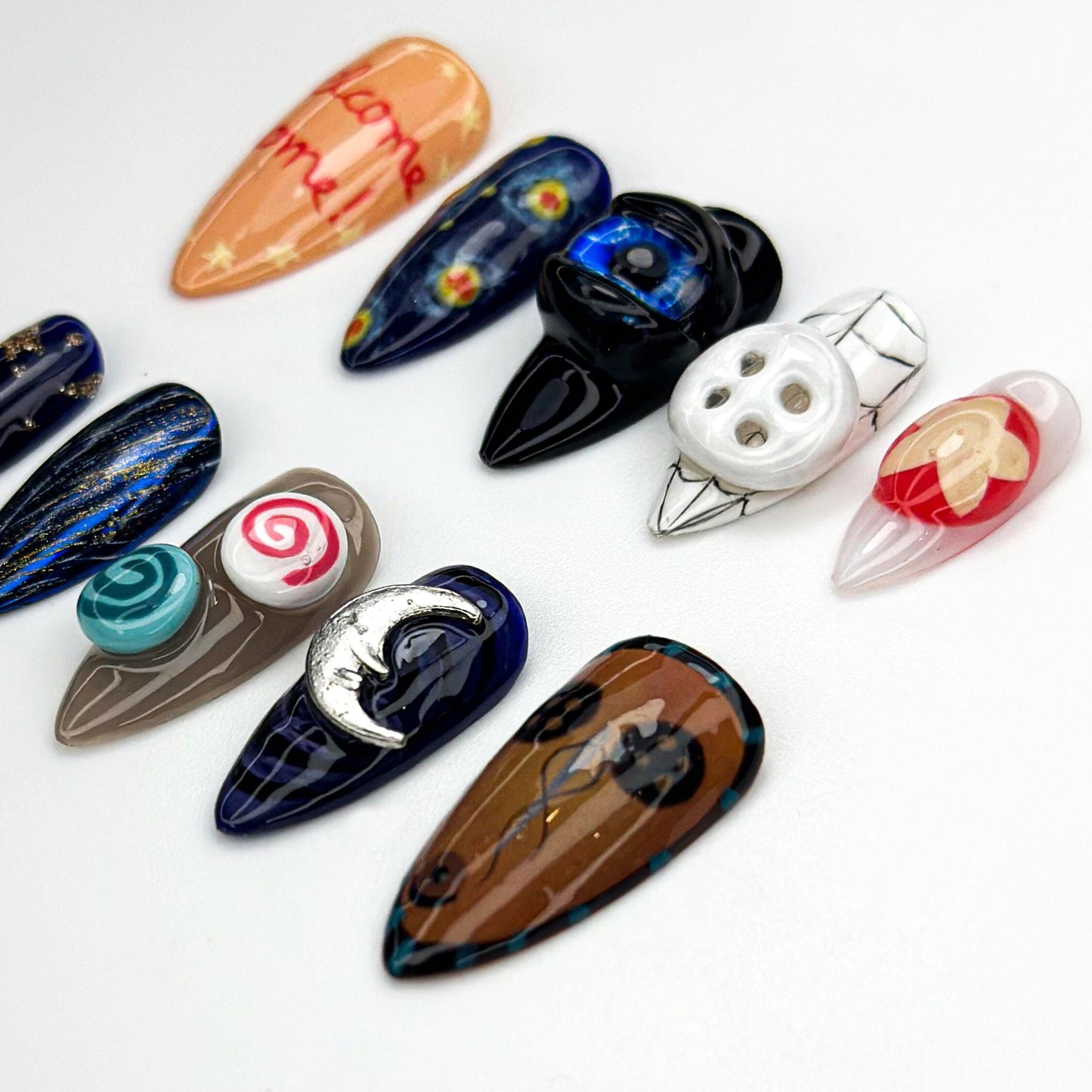 Other World Fantasy Press On Nails - Otherworldly Fantasy Button Press On Nails