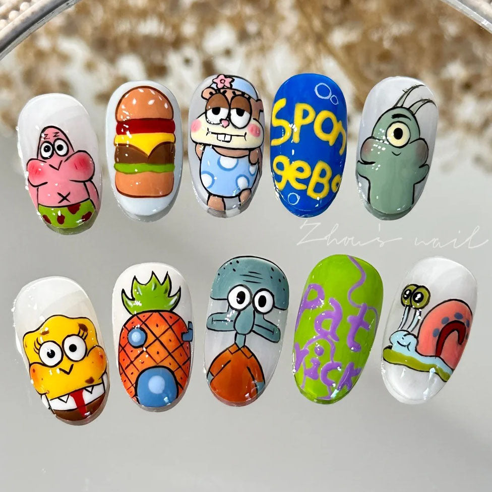 SpongeBob Fun Press On Nails