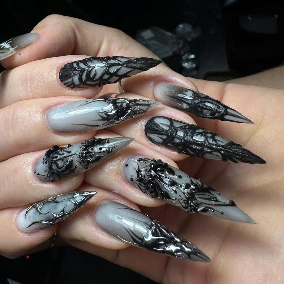 Witchcore Gothic Press On Nails