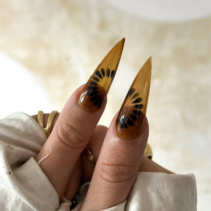 Mystical Butterfly Forest Press On Nails - Mystical Butterfly Forest Stiletto Nails