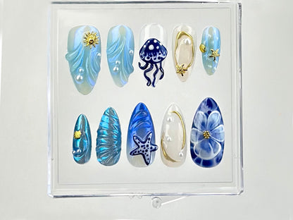 Ocean Fantasy Press On Nails