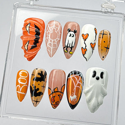 Mickey Halloween Press On Nails - Halloween Press On Nails