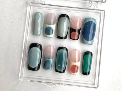Classic French Tip Press On Nails