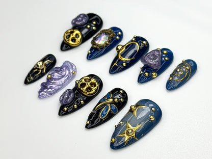 Cosmic Galaxy Press On Nails