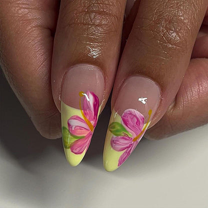 Tropical Orchid French Press On Nail Set