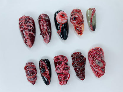Spooky Halloween Press On Nails