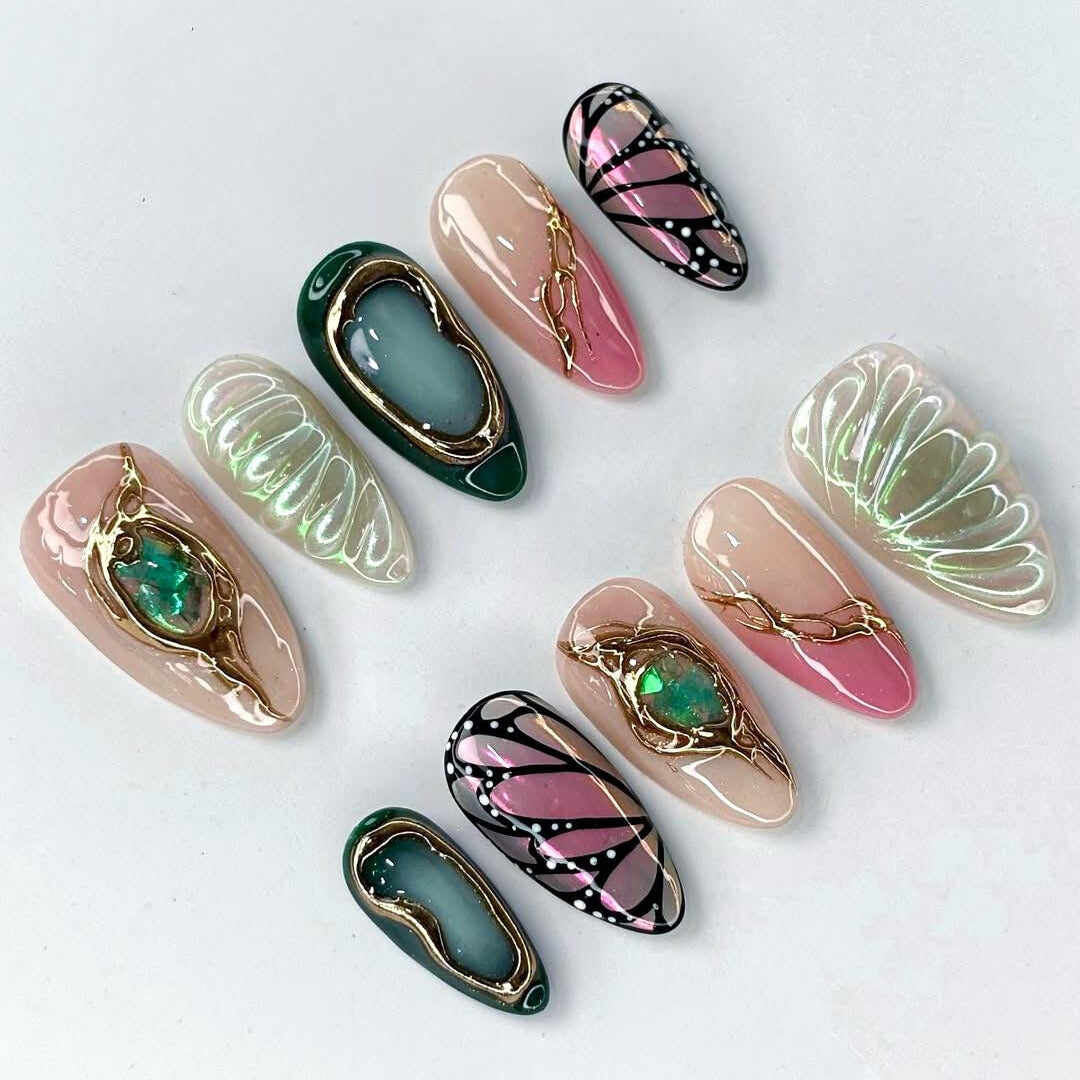 Butterfly Wings Press On Nails