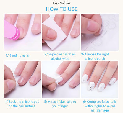 Cute 3D Cartoon Press On Nails Set