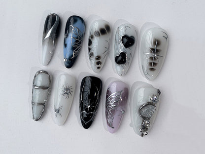 Stunning 3D Spider Web Nail Art Set