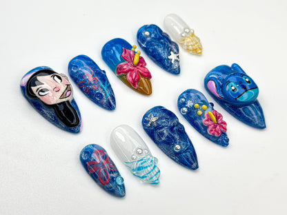 Stunning Disney Nail Art Set - Unique Designs