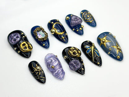 Cosmic Galaxy Press On Nails