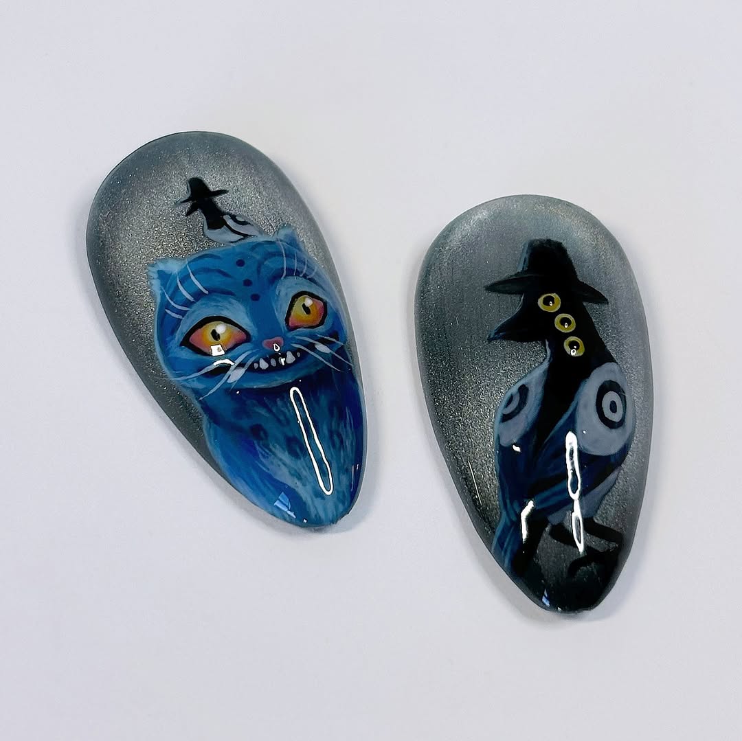 Mystical 3D Halloween Animal Press On Nails