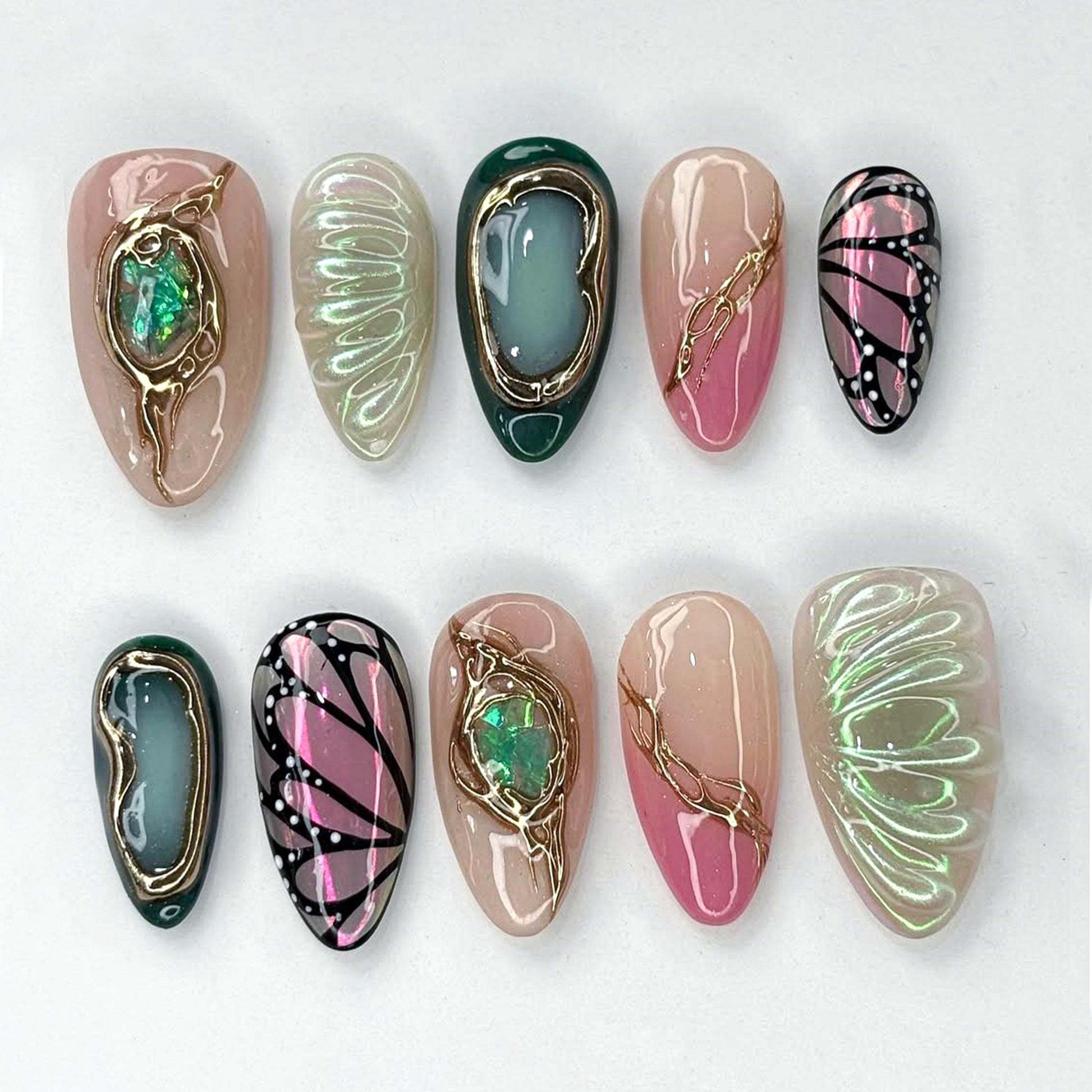 Butterfly Wings Press On Nails 