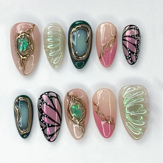 Butterfly Wings Press On Nails 