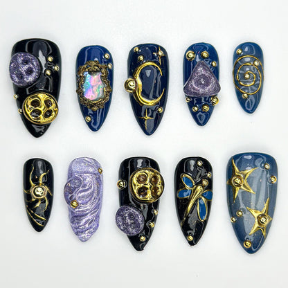 Cosmic Galaxy Press On Nails