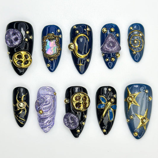 Cosmic Galaxy Press On Nails