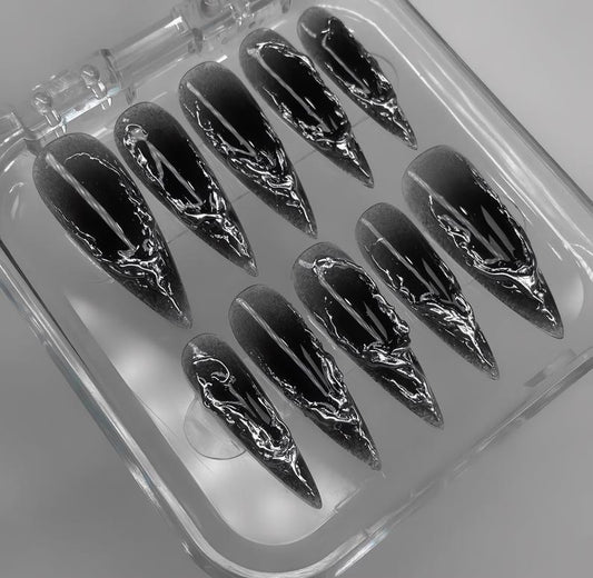 Luxury Chrome Press On Nails