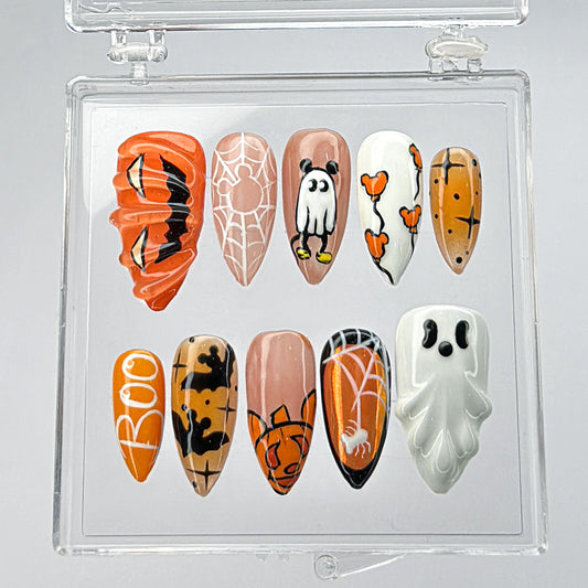 Mickey Halloween Press On Nails - Halloween Press On Nails