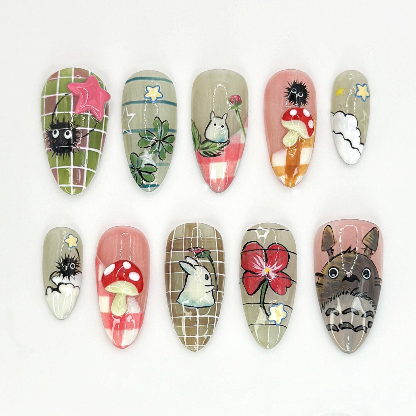 My Neighbor Totoro Press On Nails 