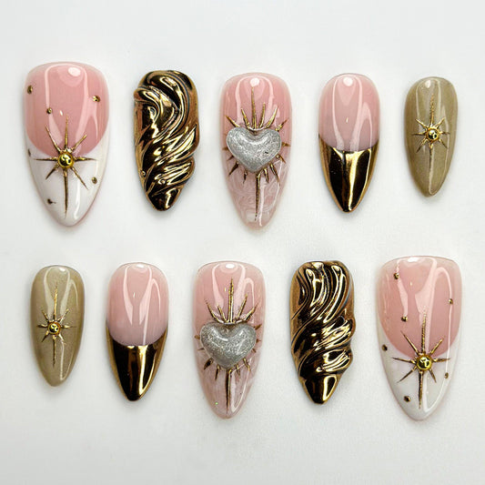 Mystic Zodiac Starburst Press On Nails Set