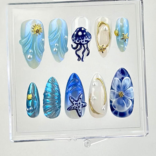 Ocean Fantasy Press On Nails