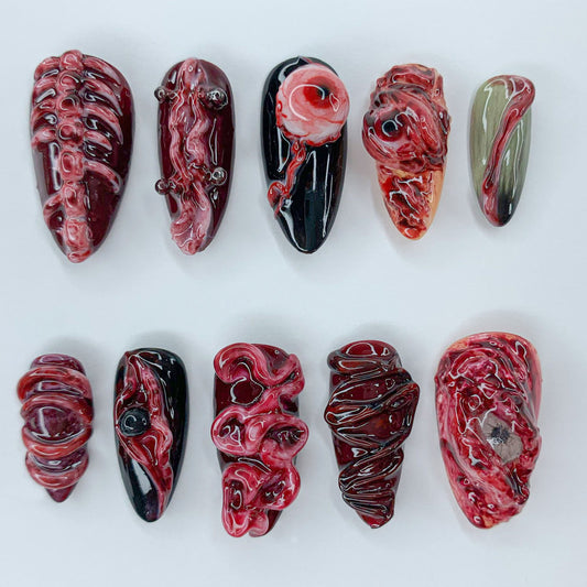 Spooky Halloween Press On Nails