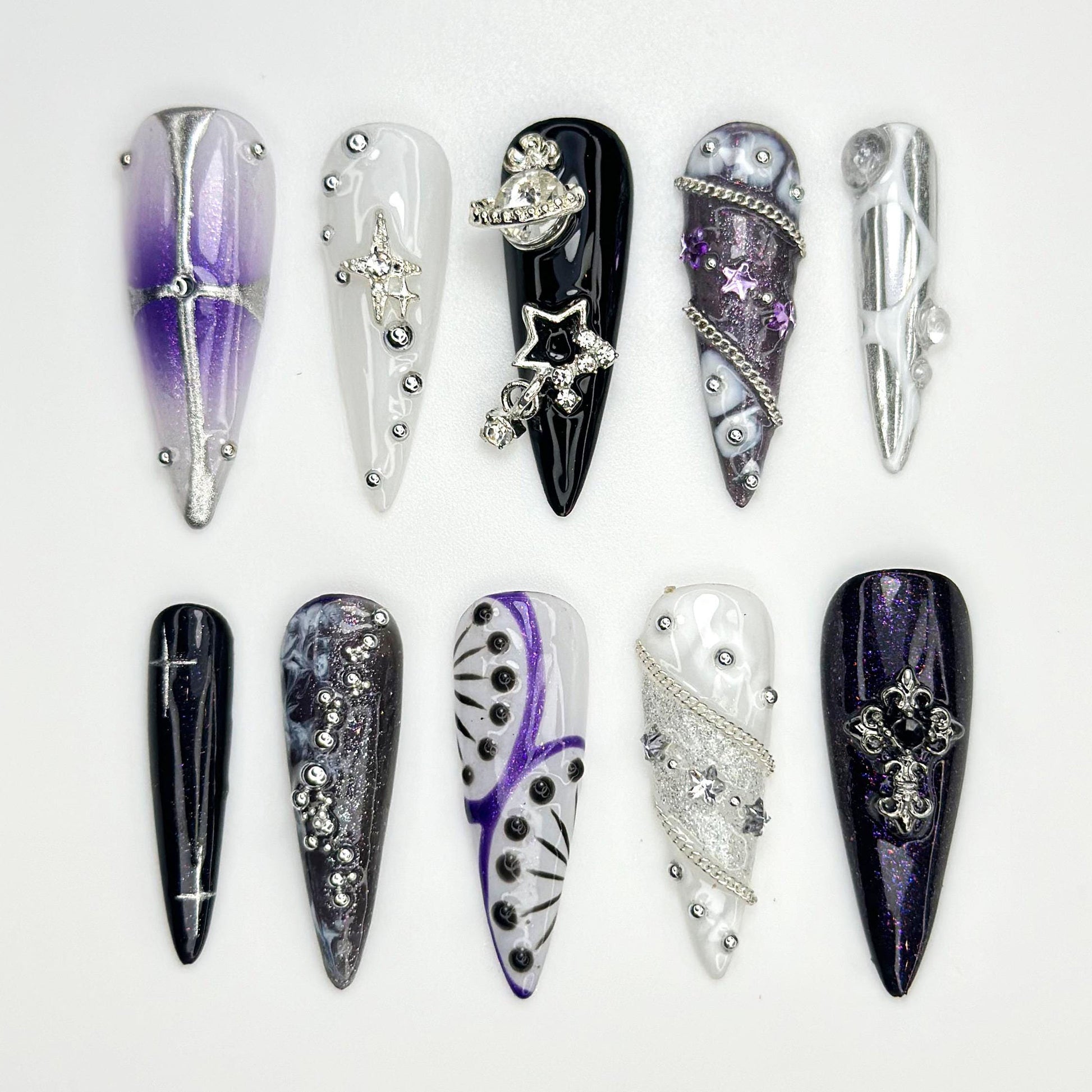 Stunning 3D Rhinestone Nail Art Set