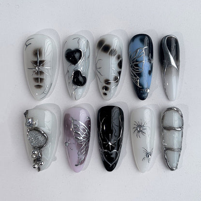 Stunning 3D Spider Web Nail Art Set
