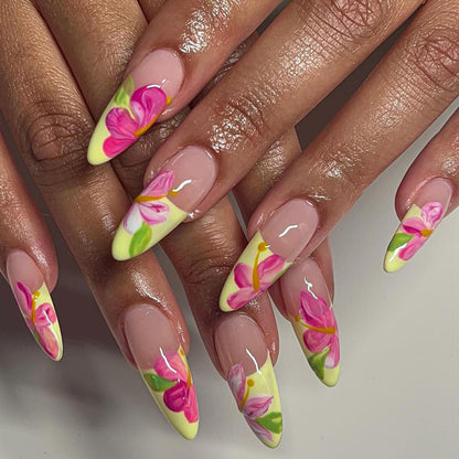 Tropical Orchid French Press On Nail Set