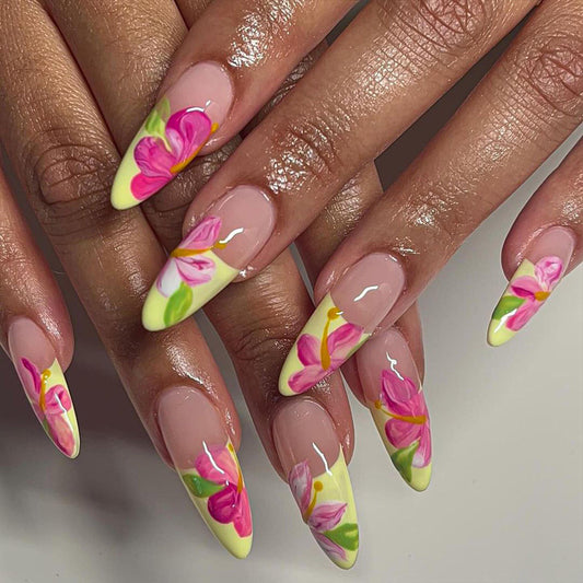 Tropical Orchid French Press On Nail Set