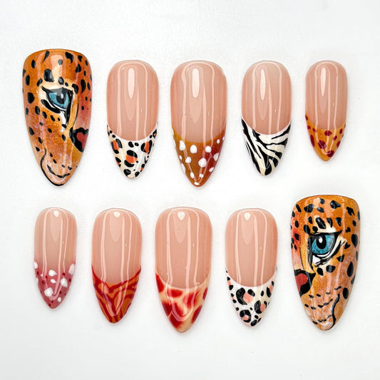 Wild Leopard Print Press On Nail Set